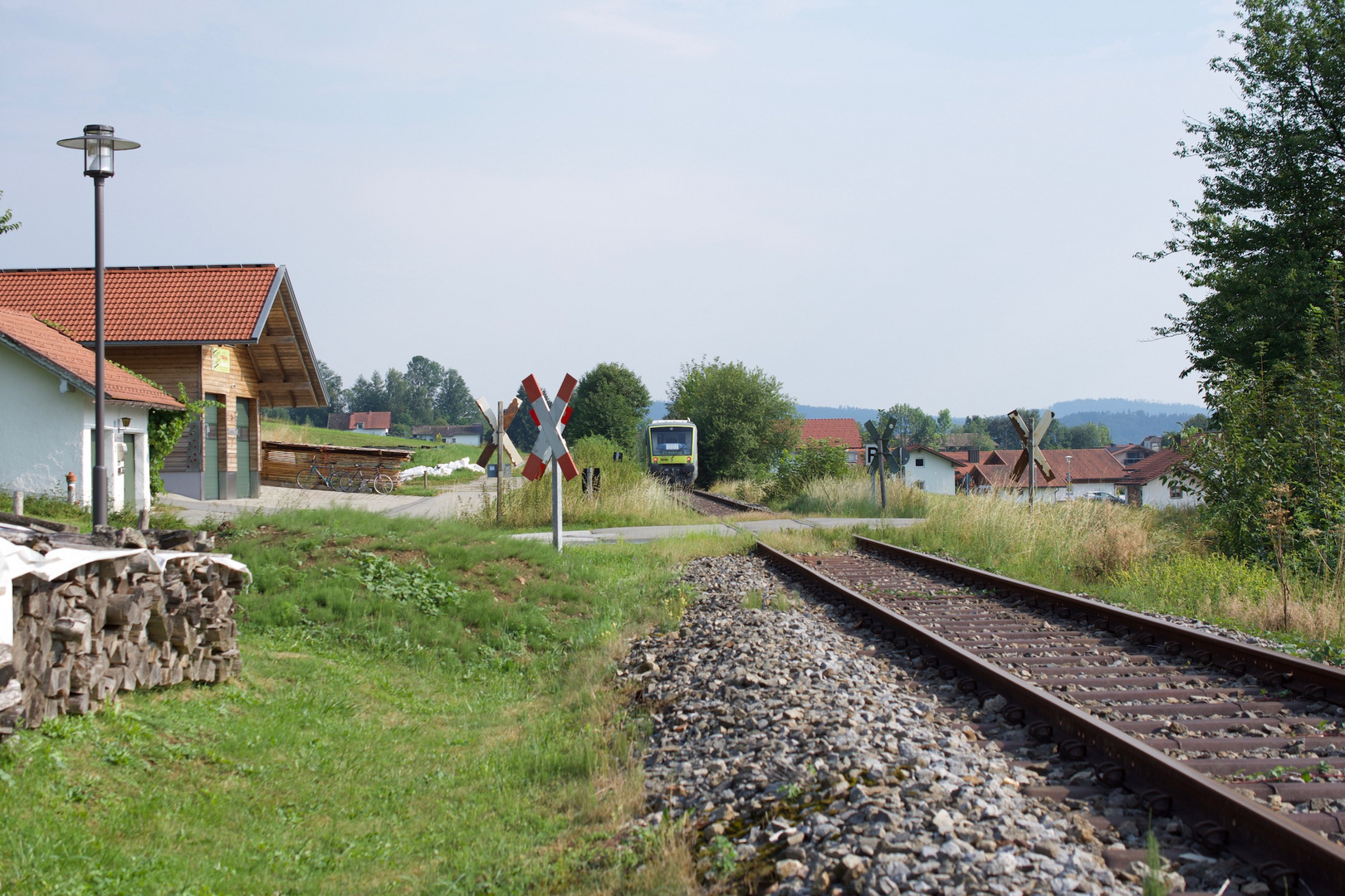 Ilztalbahn unterwegs in Waldkirchen (VT 650 702, 05.08.2018)