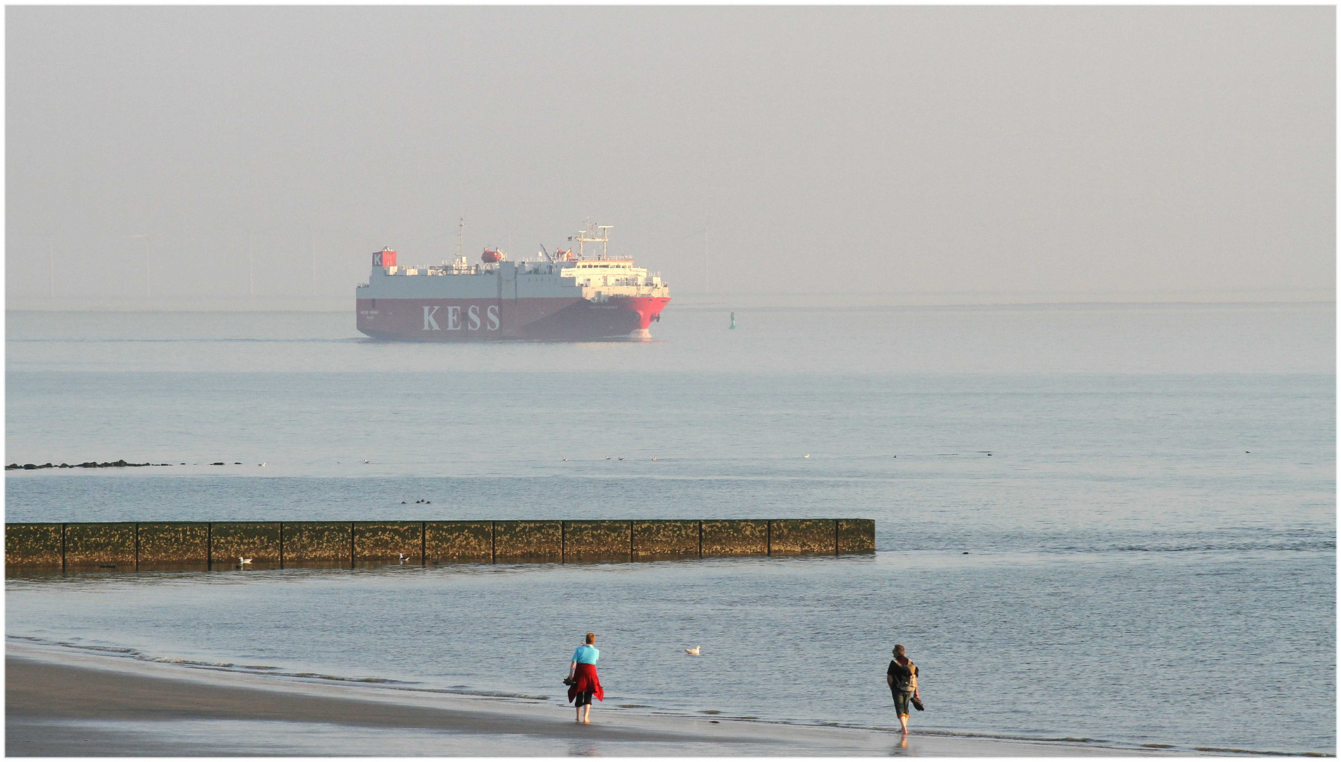 im Abenddunst vor Borkum