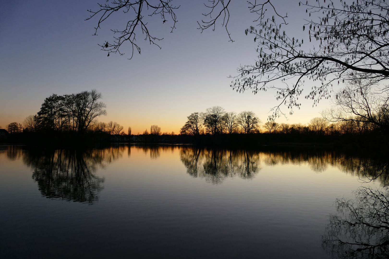 Im Abendlicht: Der Kreuzteich