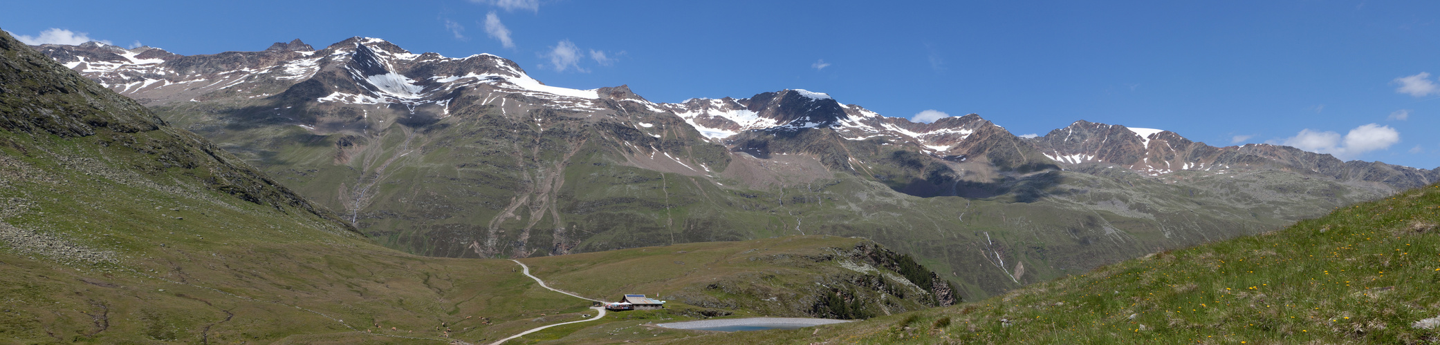 Im Abstieg von der Hohe Mut (2653m) zur Schönwieshütte (2266m)