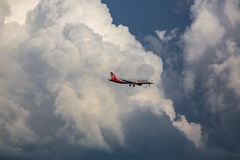 Im Air Berlin-er Wolkenhimmel