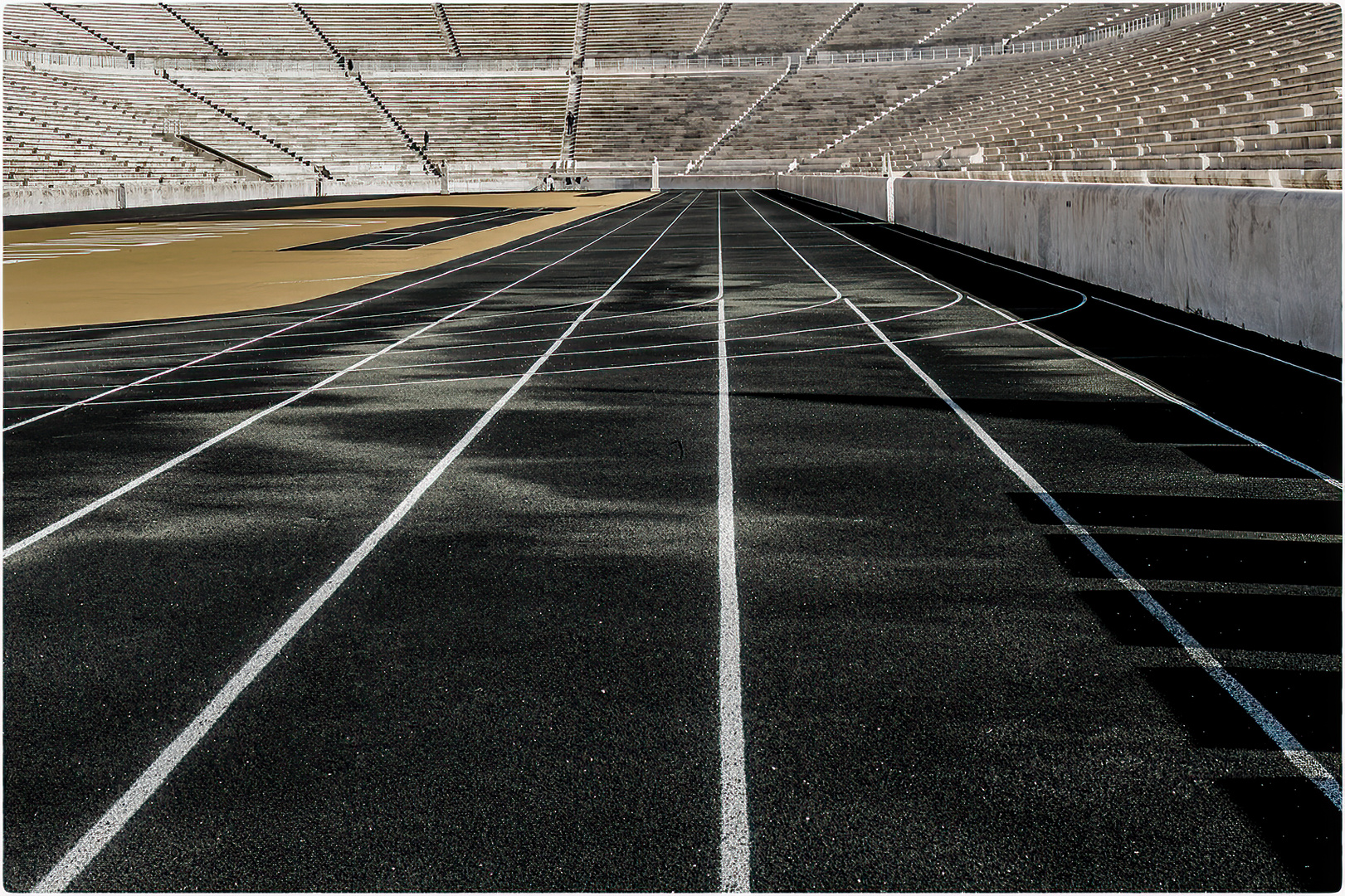 Im alten Olympiastadion von 1896