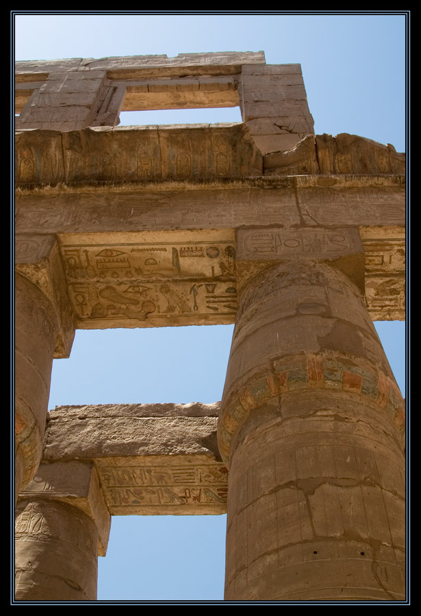Im Amon-Tempel in Karnak..