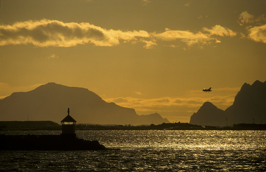 Im Anflug auf Bodø