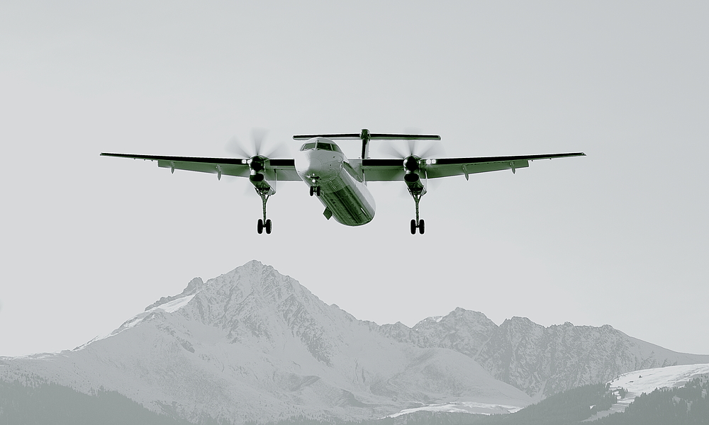 im Anflug auf INN - Airport Innsbruck