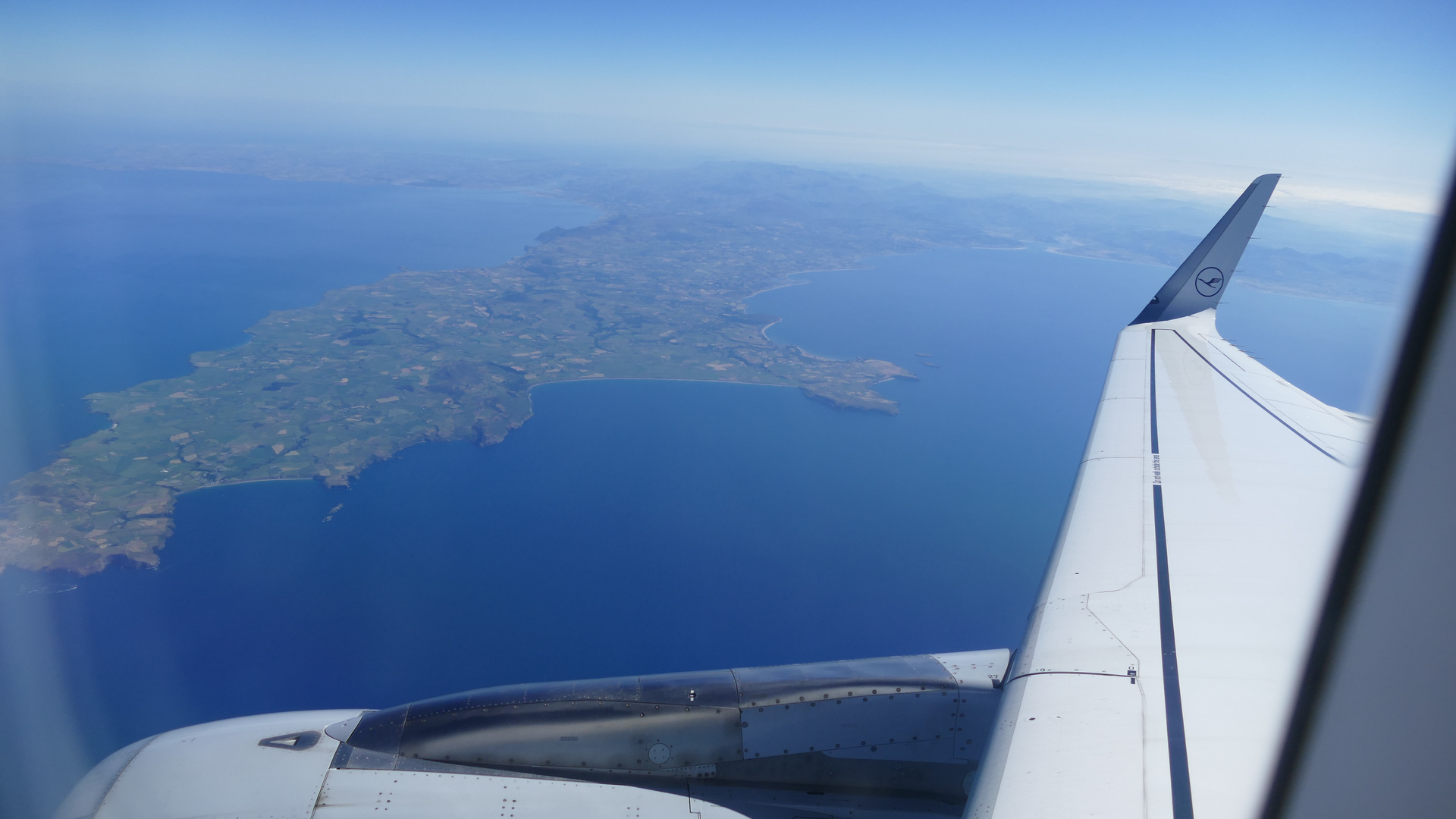 im Anflug auf Irland