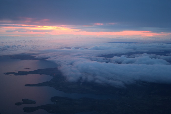 Im Anflug auf Island