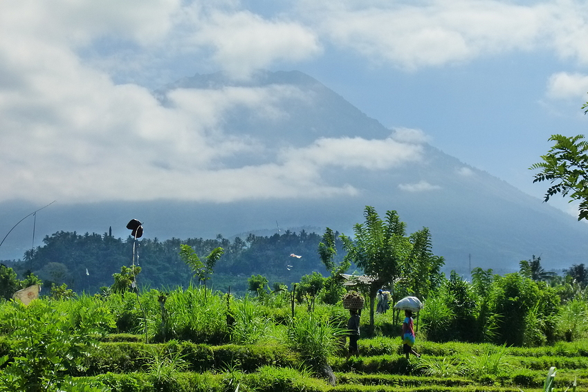 ...im Angesicht des Gunung Agung...