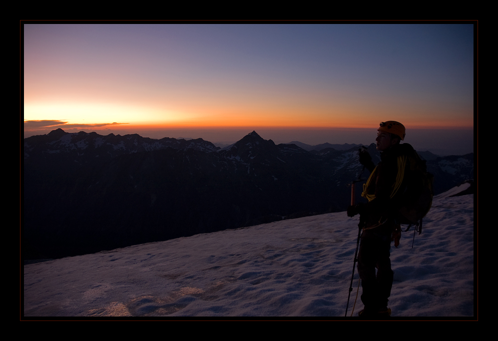 Im Aufstieg zum Allalinhorn