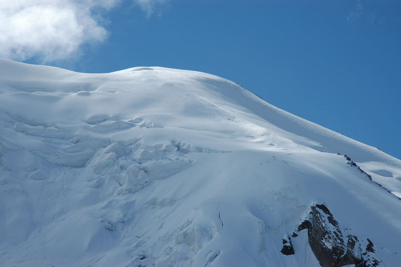 Im Aufstieg zum Weissmies 4023 m im Saastal