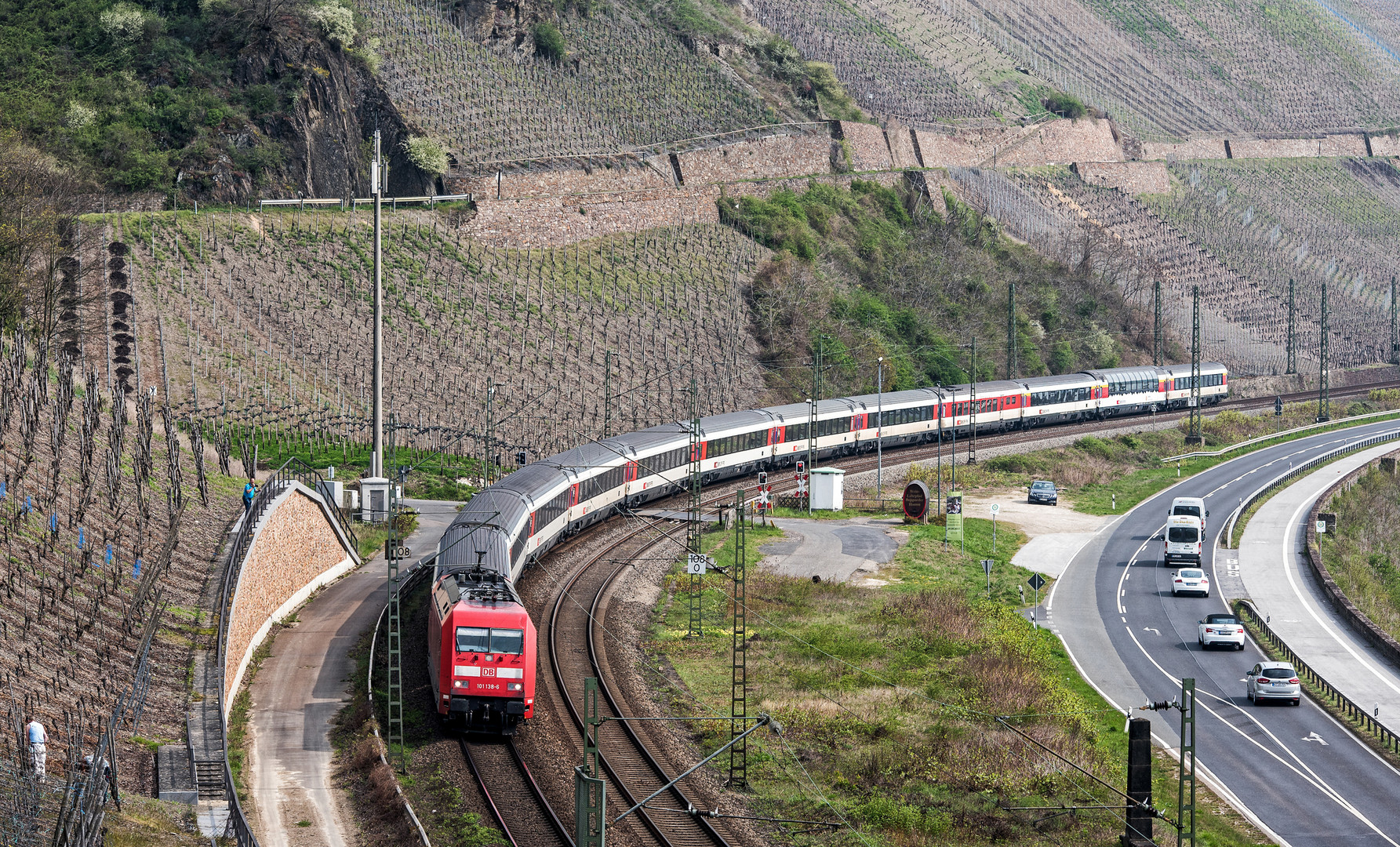 Im Aussichtswagen entlang des Rheins