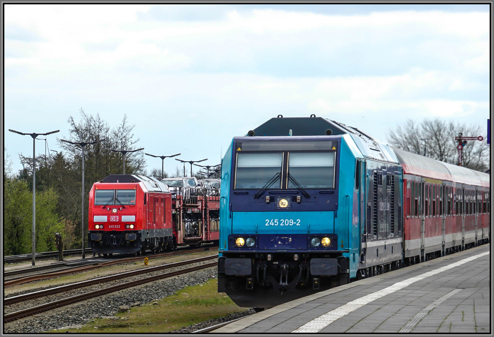 Im Bahnhof Niebüll ...