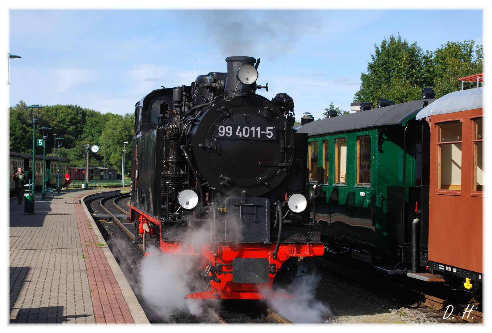 Im Bahnhof Putbus auf Rügen...