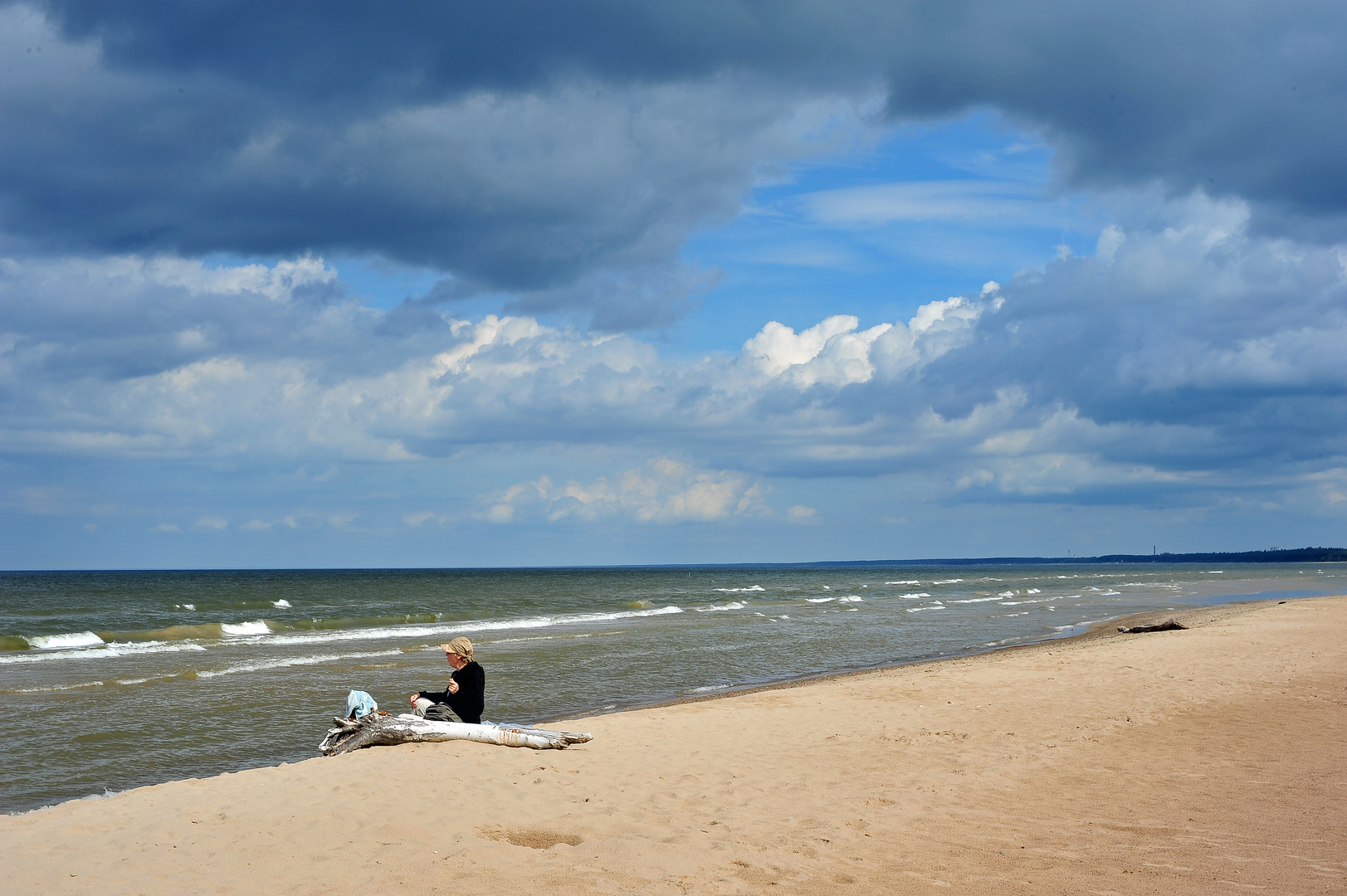 Im Baltikum am Ostseestrand