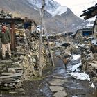 Im Bergdorf Samdo in der Manaslu-Region