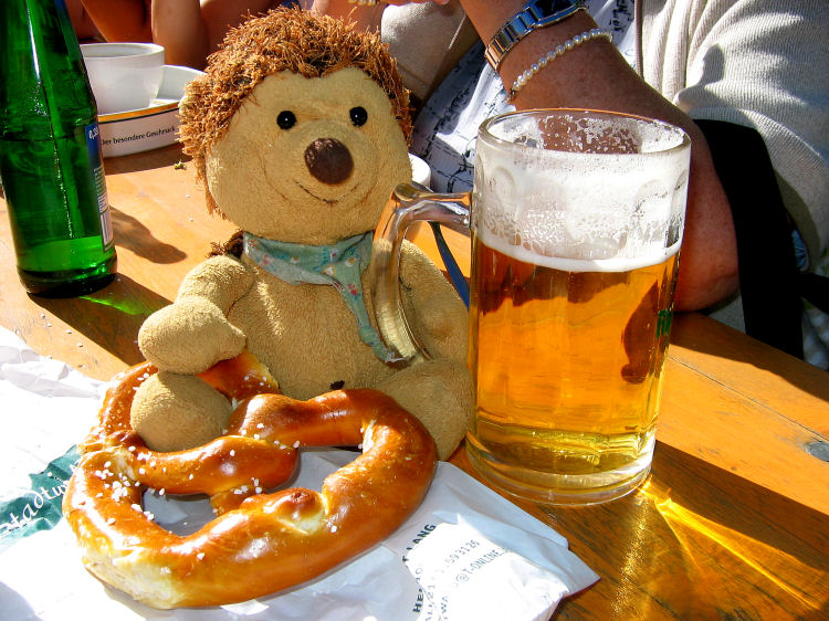 ... im Biergarten ...