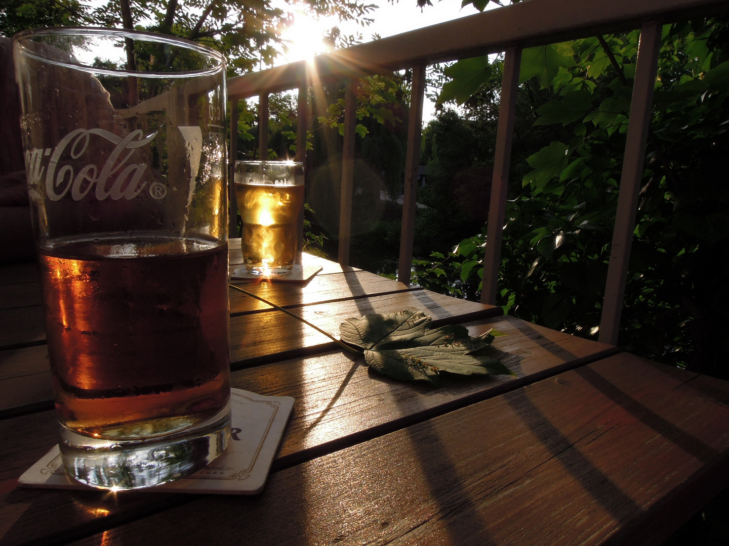 Im Biergarten am Nottekanal