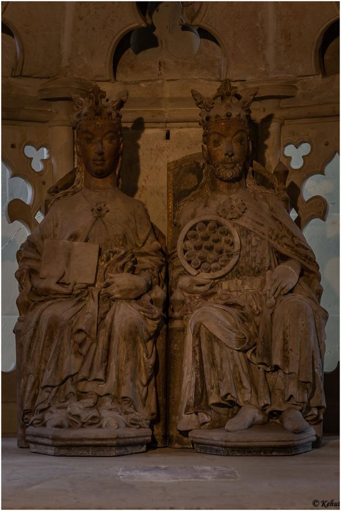 Im Blick - Details Sakralbauwerke (19) Herrscherpaar in der Heilig-Grab-Kapelle
