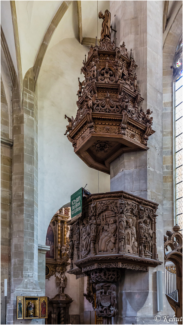 Im Blick - Details Sakralbauwerke (29) Kanzel im Dom St. Johannes und Laurentius Merseburg