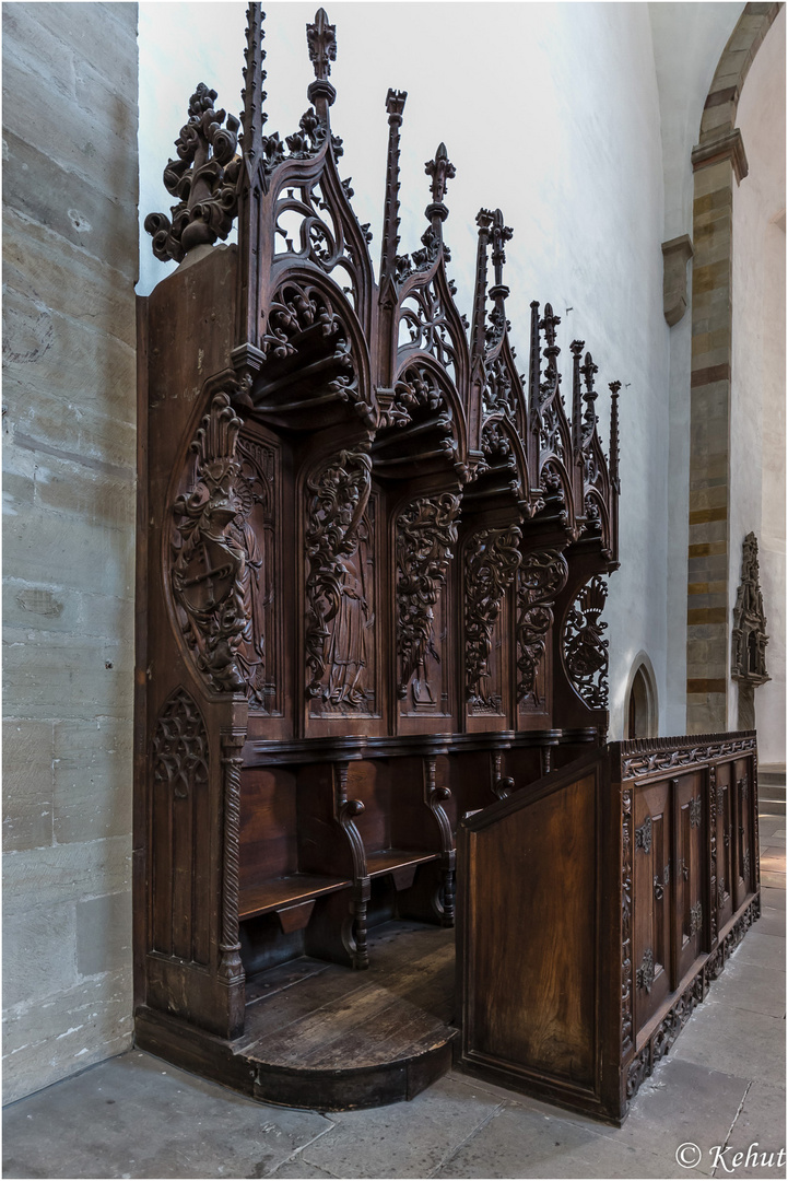 Im Blick - Details Sakralbauwerke (30) Chorgestühl Dom St. Johannes und Laurentius in Merseburg