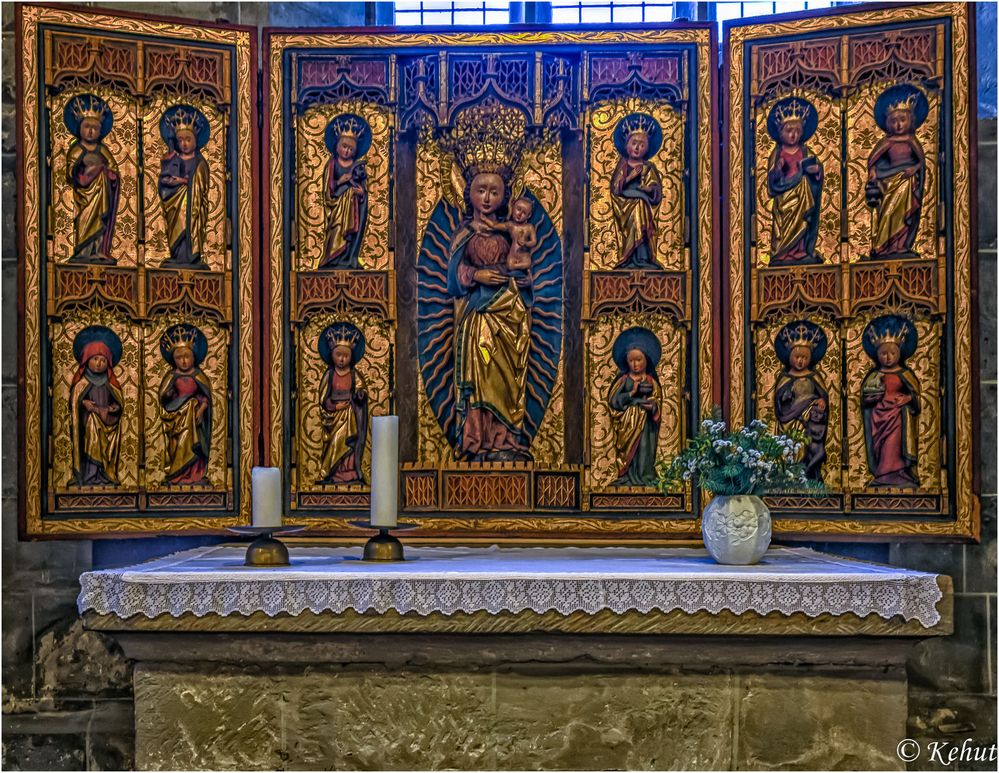 Im Blick - Details Sakralbauwerke (39) Marienaltar  Marktkirche St. Benedikti Quedlinburg