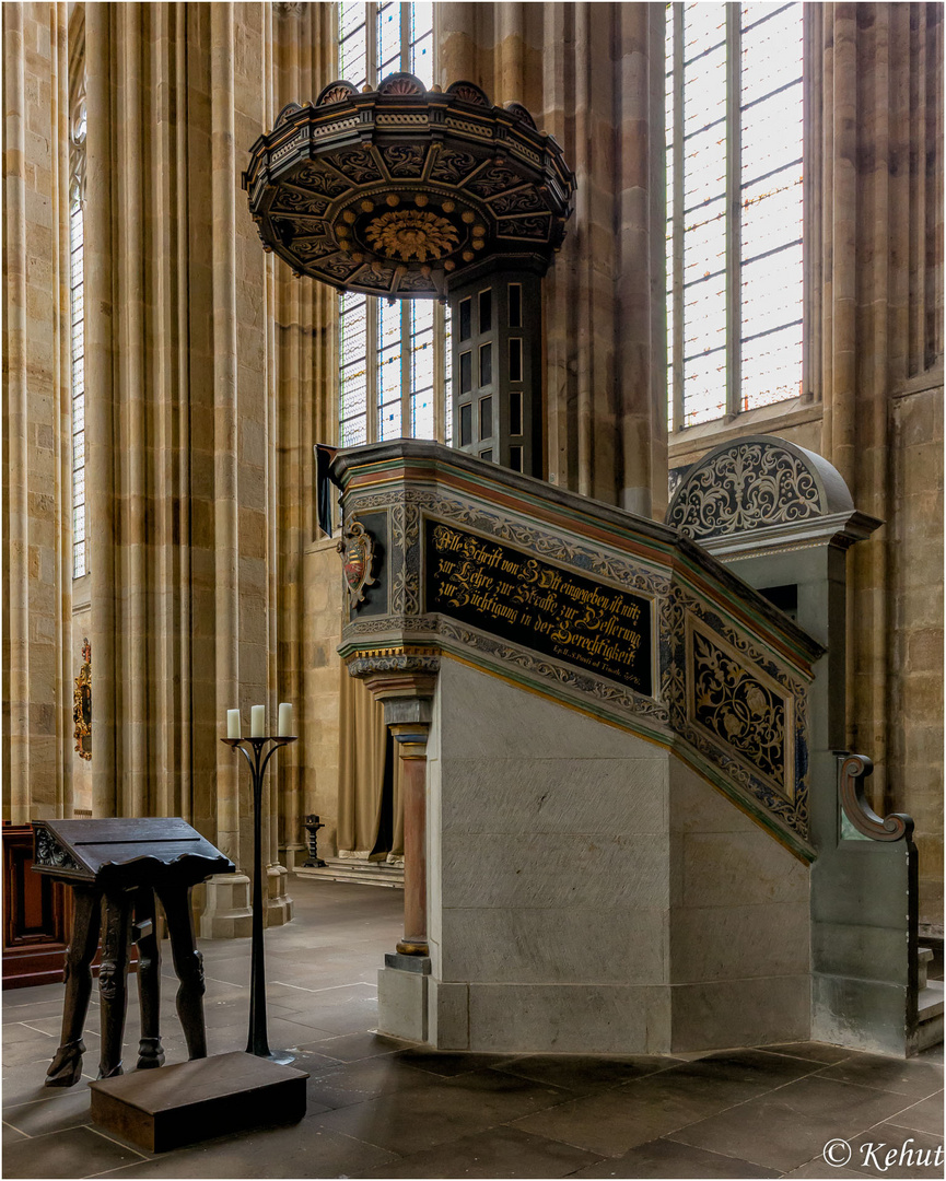 Im Blick - Details Sakralbauwerke (49) Kanzel im Dom zu Meißen