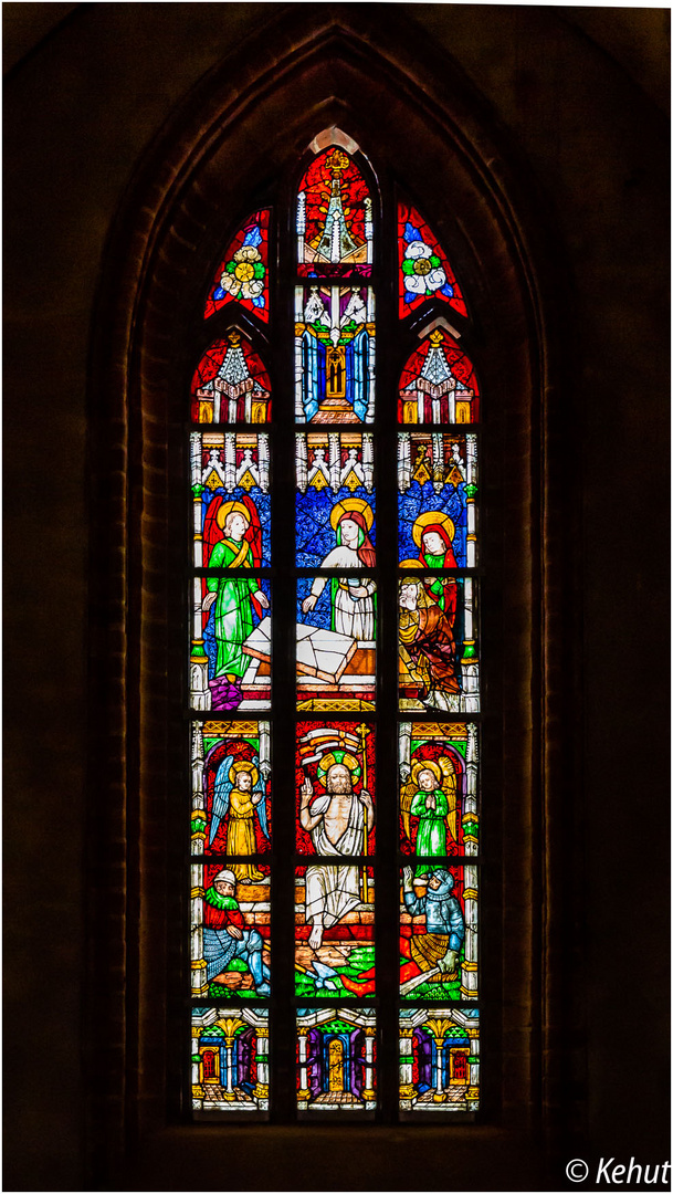 Im Blick - Details Sakralbauwerke (63) Buntglasfenster Dom Havelberg