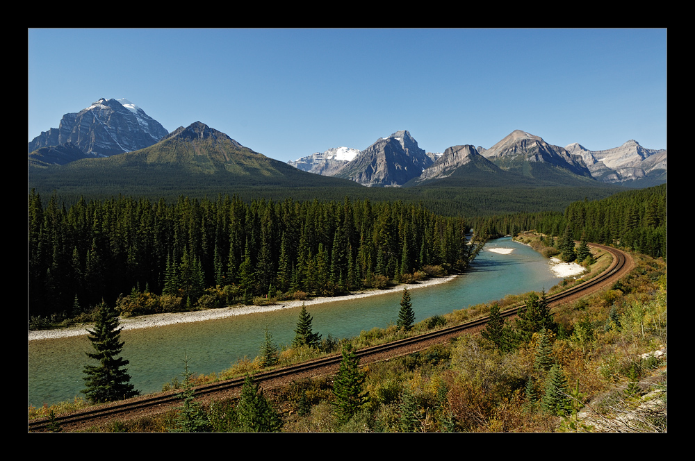 [ Im Bow Valley zwischen Banff und Lake Louise ]