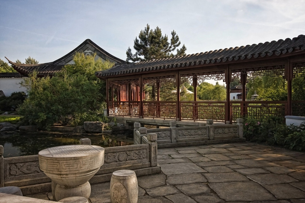 Im Chinesischen Garten in BerlinMarzahn Foto & Bild deutschland