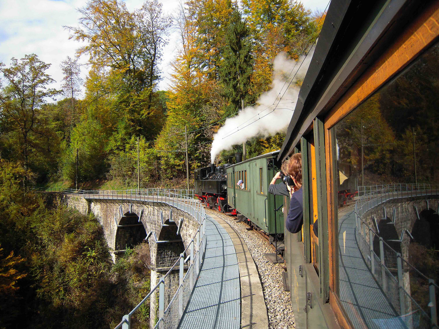 Im Dampfzug nach Blonay