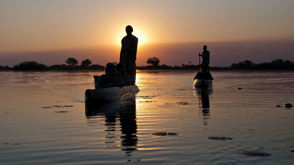 Im Delta des Okavango