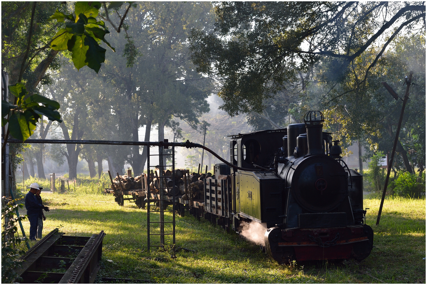 Im Depot der Waldbahn