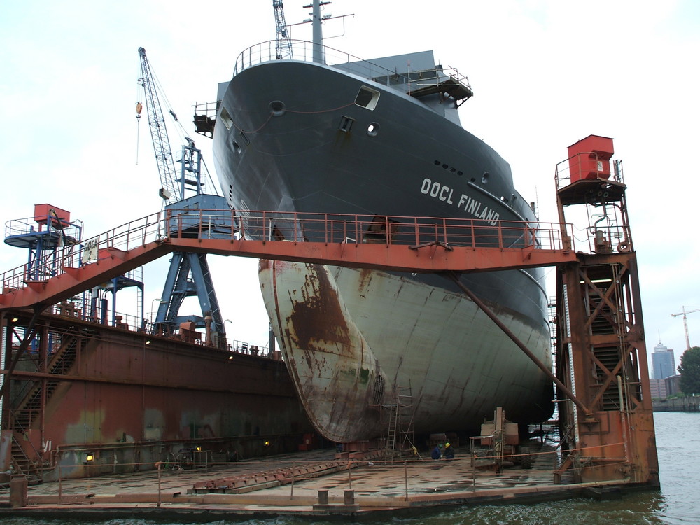 Im Dock der Norderwerft Hamburg