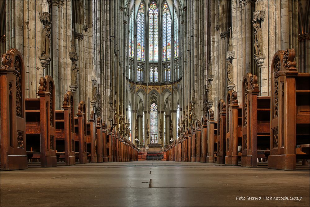 im Dom zu Kölle ... ohne Besucher und Gerüst