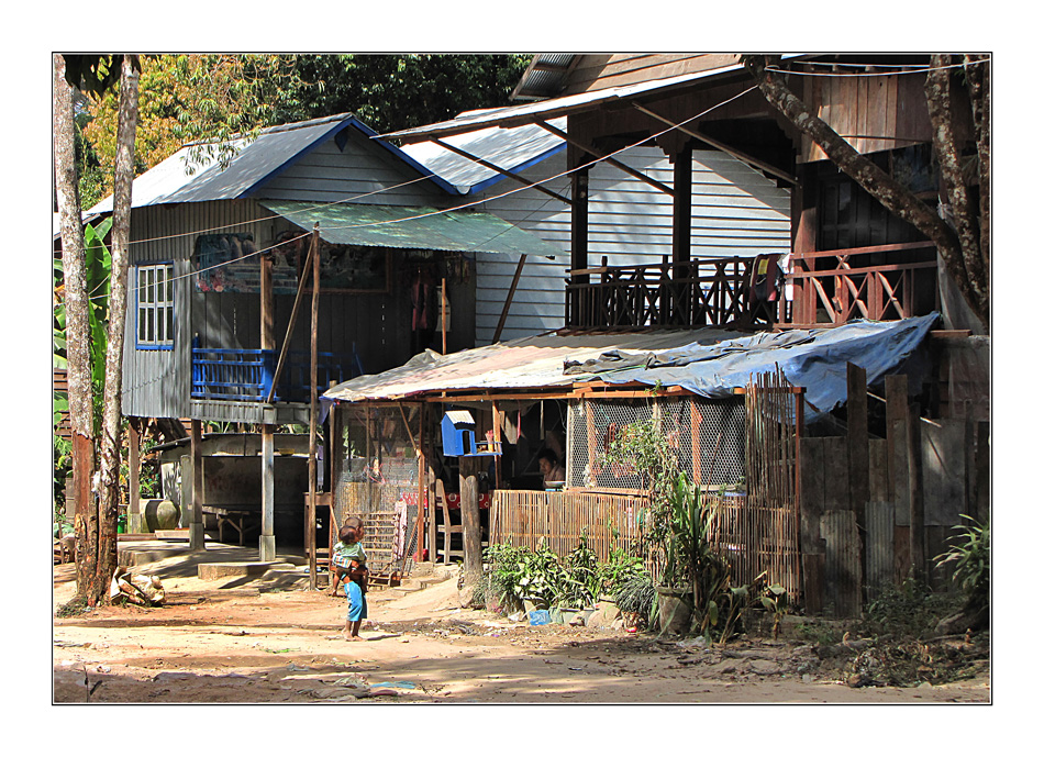 Im Dorf Phnom Kulen