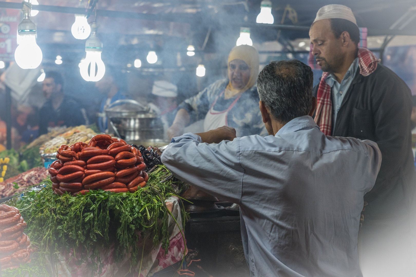 im Dunst der Garküchen - Marrakesch/Marokko