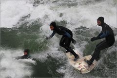 Im Eisbach von München