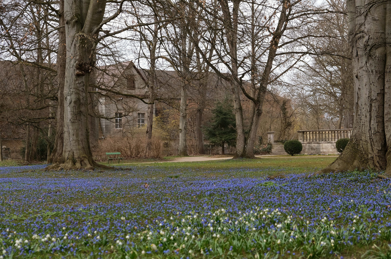 Im Ellinger Schlosspark ...