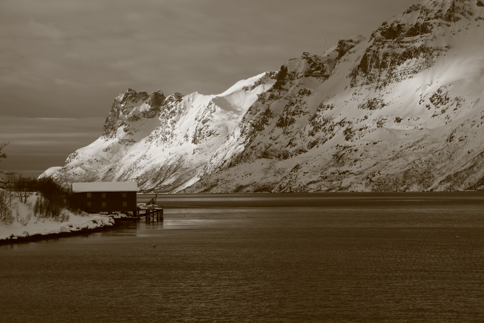 Im Ersfjord bei Tromsö