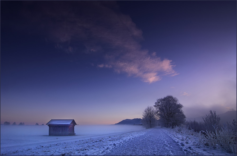 Im ersten Morgenlicht