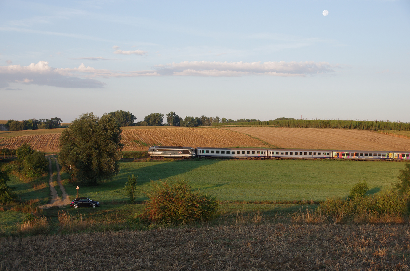 Im ersten Morgenlicht des letzten Augusttages!