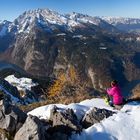 im ersten Schnee über dem Königsee