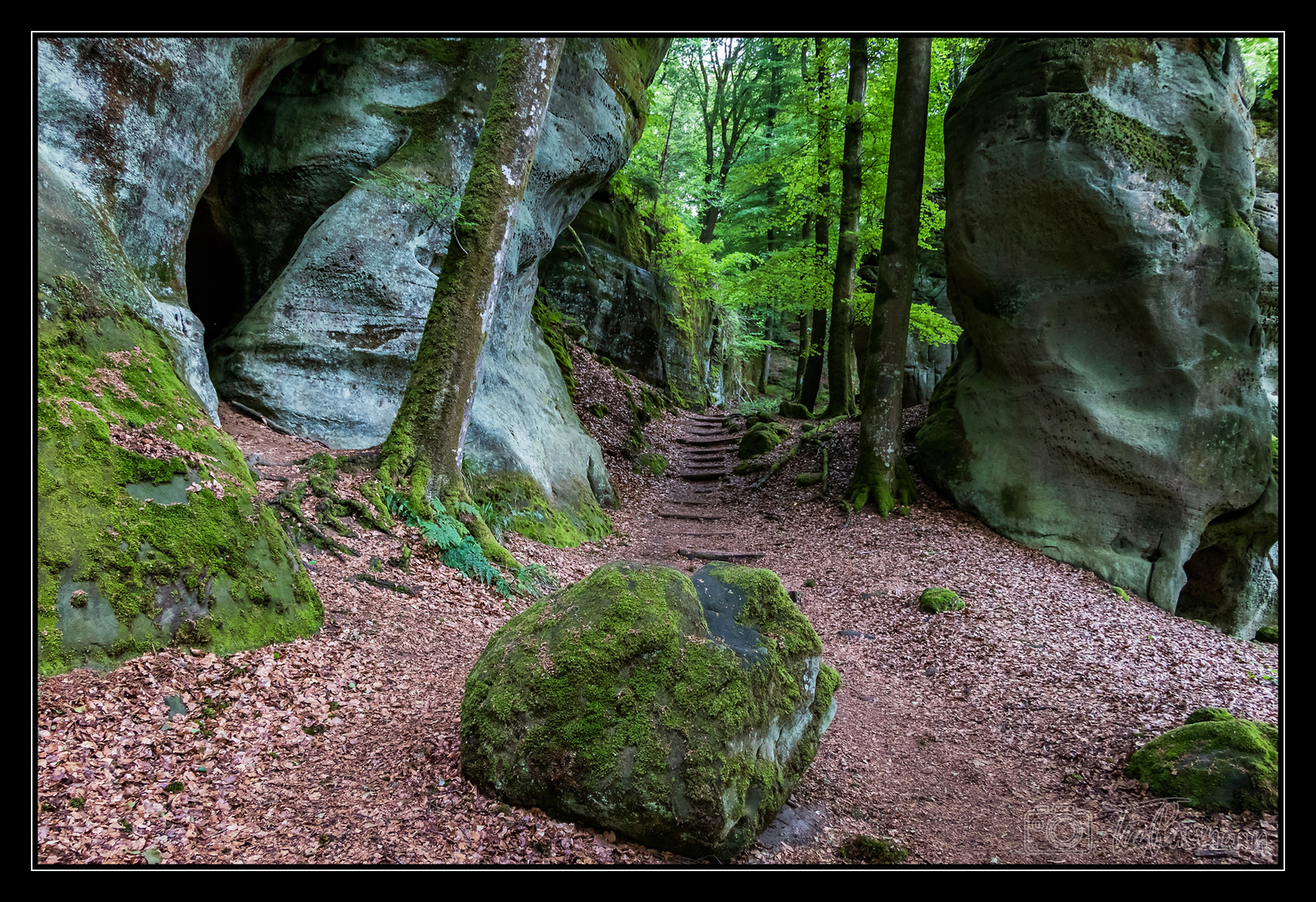 im Felsenlabyrinth am Perekop