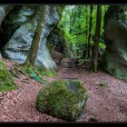 im Felsenlabyrinth am Perekop