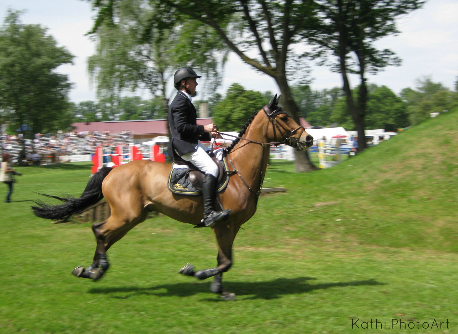 Im Galopp auf den Sprung zu