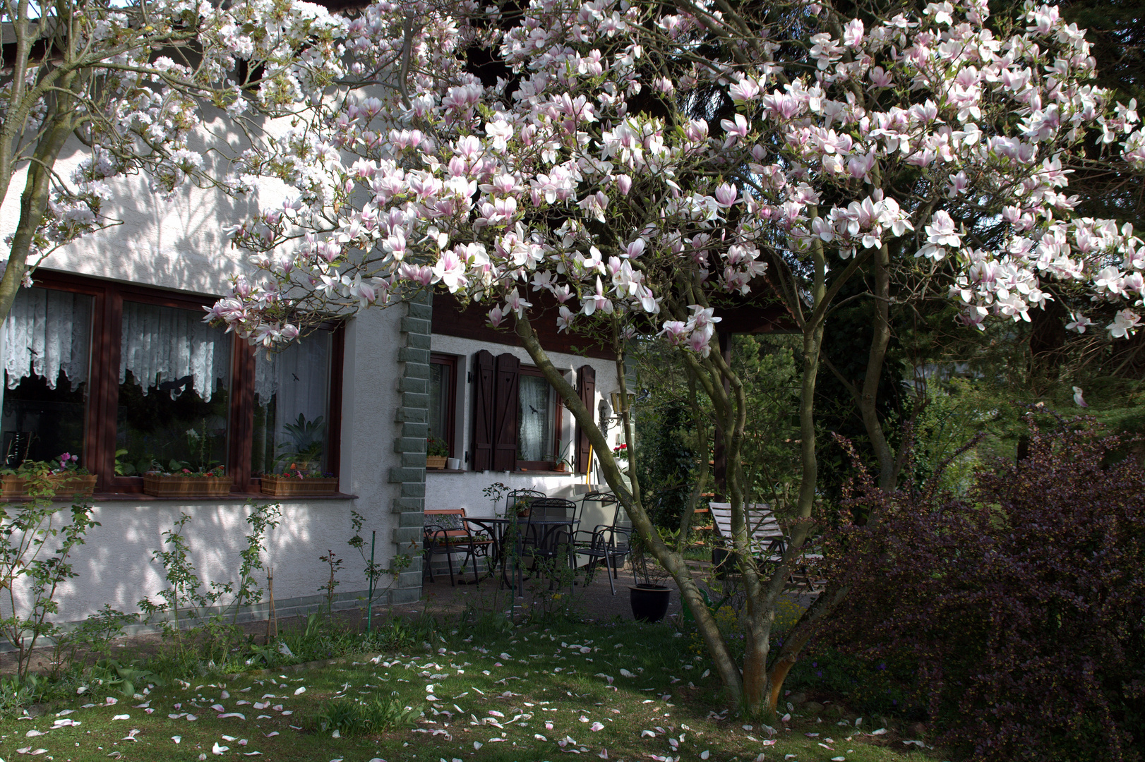 Im Garten bei Kunstcarlo in Wanfried in Deutschland