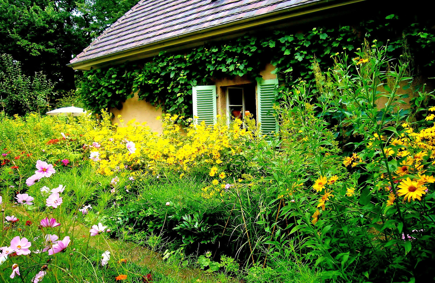 Im Garten der Liebermann-Villa
