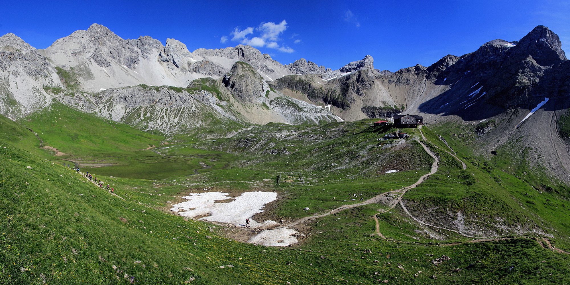 Im Garten der Memminger Hütte!