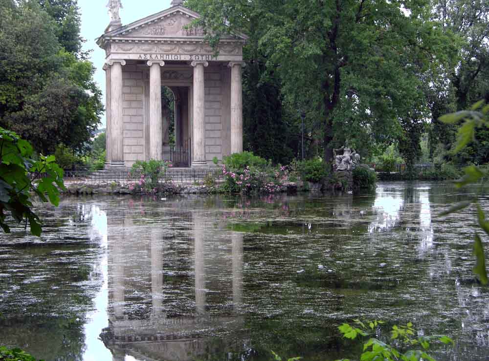 Im Garten der Villa Borghese...