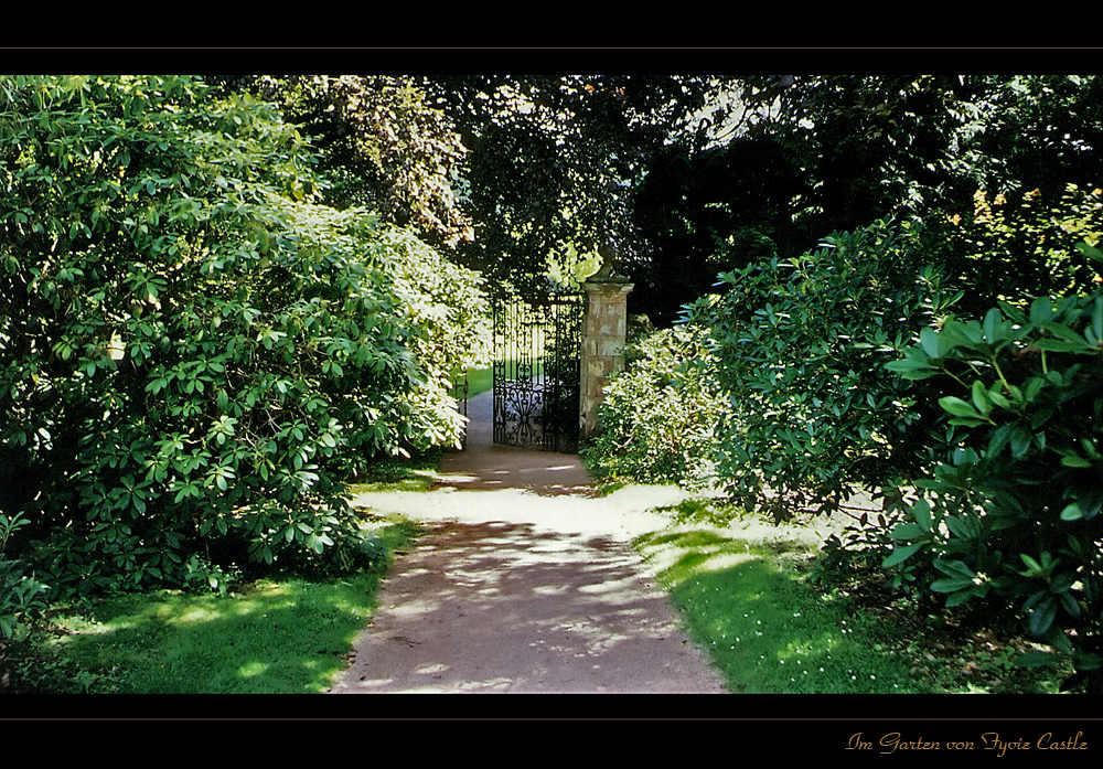 Im Garten von Fyvie Castle